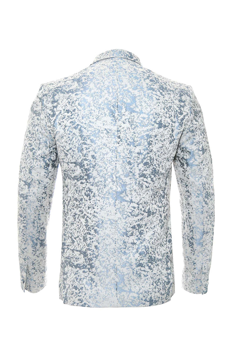 Sky Blue Double-Breasted Blazer